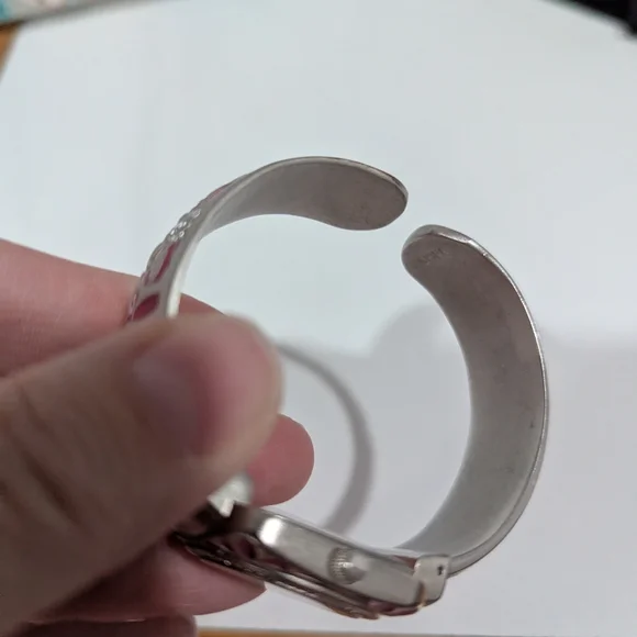 Accutime Silver & Pink Women's Watch - Picture 6 of 11